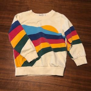 🍋 Retro vintage style sunset sweatshirt toddler